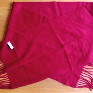 Red Cashmere/Wool Blend Scarf